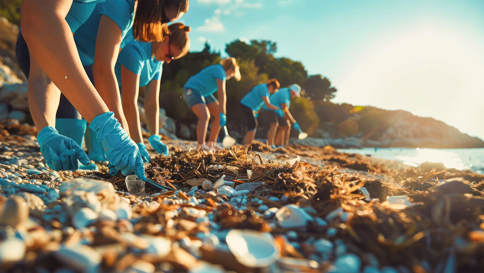 Green Catcher s, ramassage de déchets sur la plage